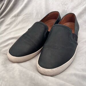 PRELOVED FRYE Leather Dylan Slip-On Sneakers Black Size 7.5
